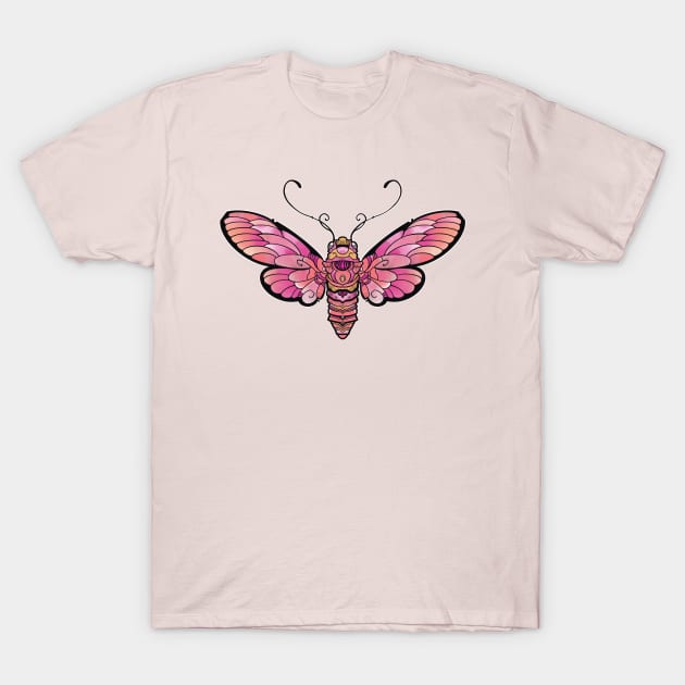 cute pink moth T-Shirt by weilertsen